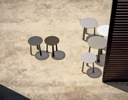 Tavolino da giardino Pattern Outdoor in acciaio laccato di Bontempi