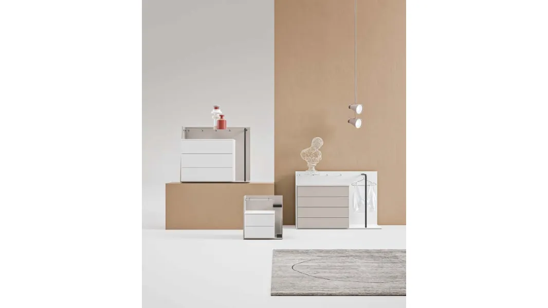 Gruppo Notte moderno originale Lateral con Cover Fly di Marka Total Living