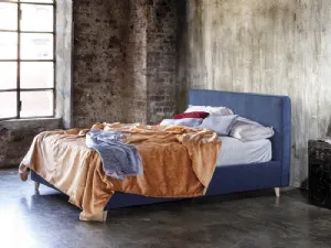 Letto in tessuto con testiera Oracle di Confortplus