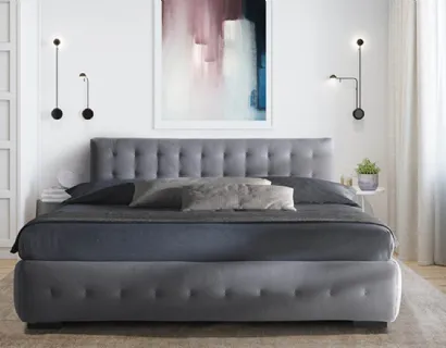 Letto Phuket in tessuto trapuntato di Milano Bedding