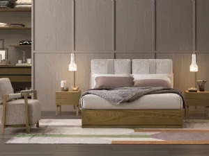 Letto Oberoi Legno con box contenitore di Oggioni