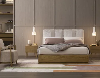 Letto Oberoi Legno con box contenitore di Oggioni