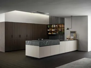 Cucina Moderna con penisola Asia 01 di Arredo3